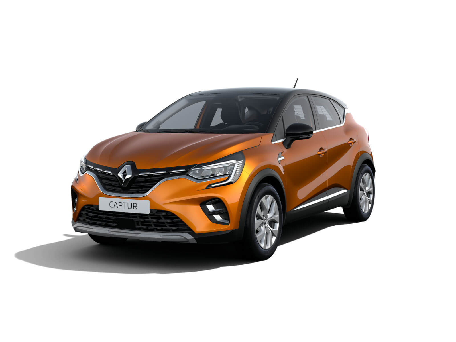 Renault CAPTUR – Biton Sahara-Orange mit Dach in Black-Pearl